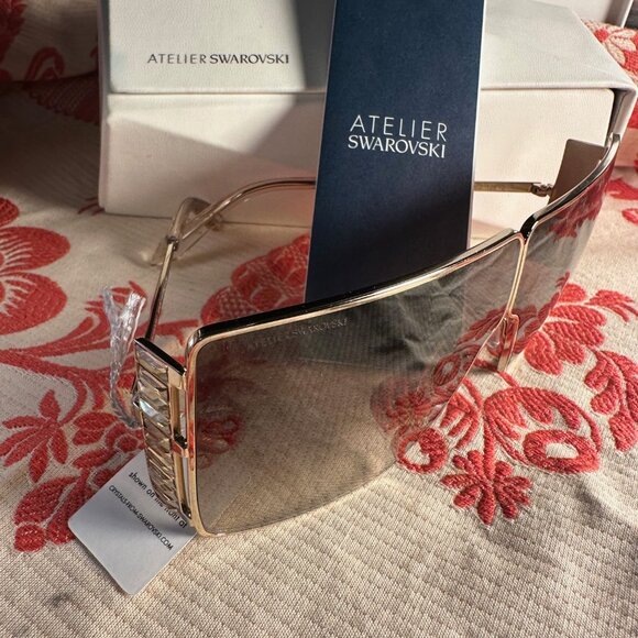 Rare Vintage Swarovski Crystal-Embedded Sunglasses. NWT NIB - Picture 4 of 13